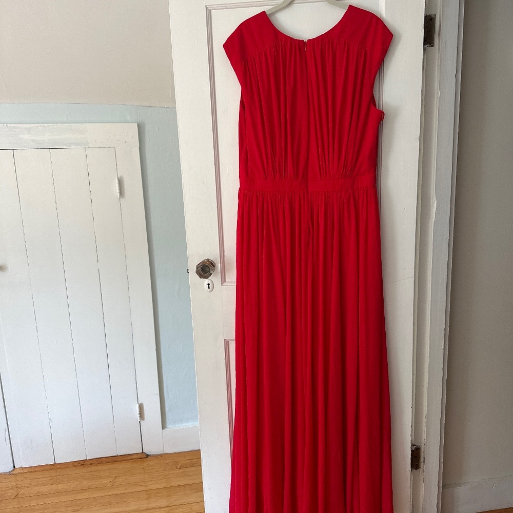 Badgley Mischka Red Gown size 16